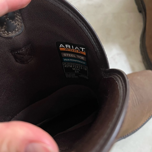 Ariat Groundbreaker Wide Square Toe Waterproof Steel Toe Work Boot - Picture 5 of 8